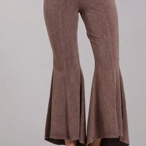 CHATOYANT Mineral Wash Cropped Flare SMALL